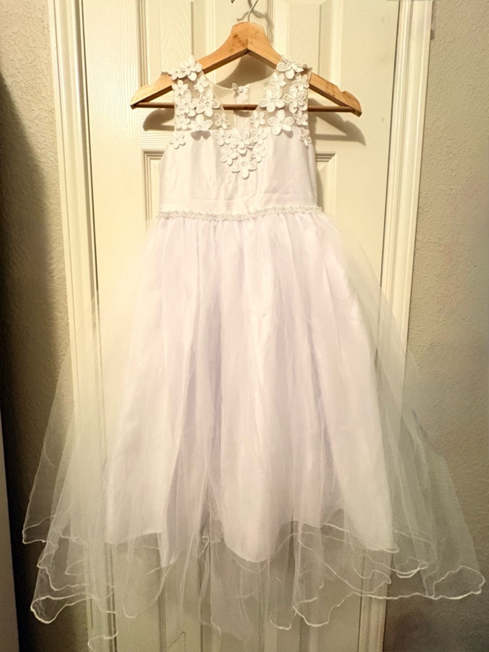 Nordstrom White Floral Appliqué Dress
